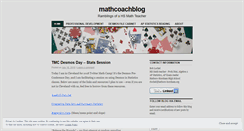 Desktop Screenshot of mathcoachblog.com
