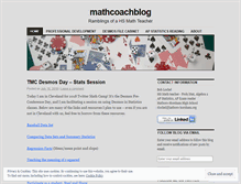 Tablet Screenshot of mathcoachblog.com